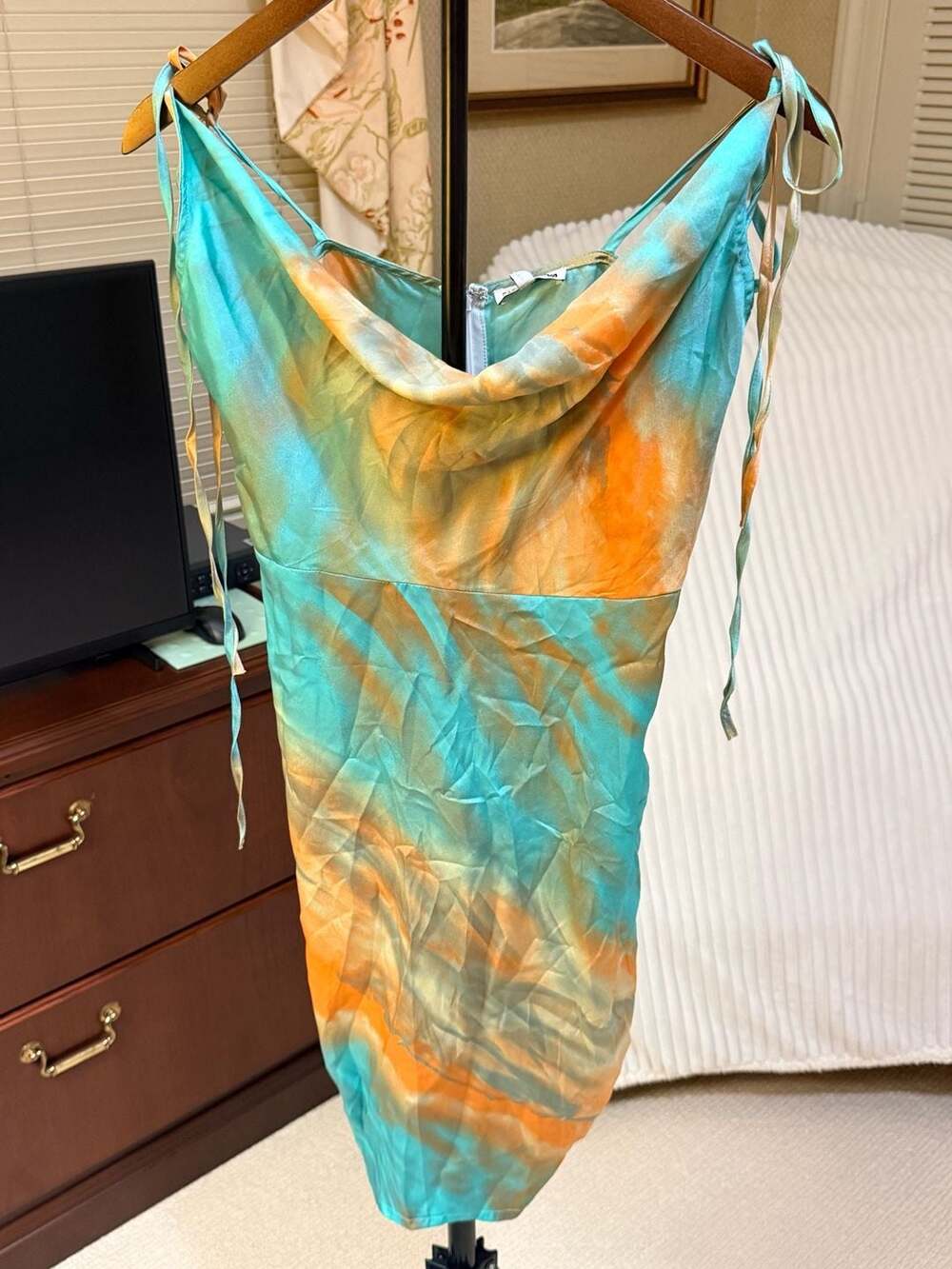 Fashion Nova Sparks Are Flying Satin Mini Dress